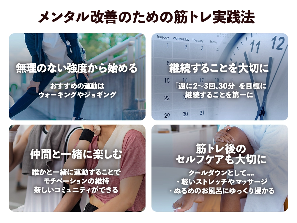 「メンタル改善のための筋トレ実践法」の画像